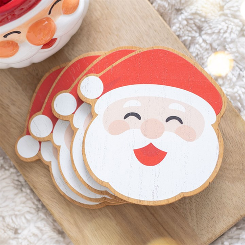 Set of 4 Santa Claus Coasters