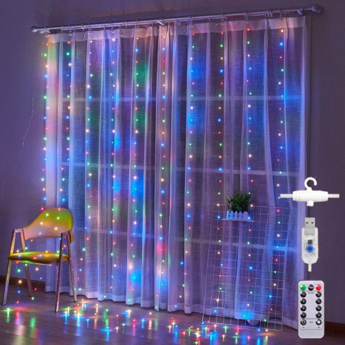 🎄✨ 9.8FT CURTAIN LIGHTS WITH REMOTE CONTROL ✨🎄