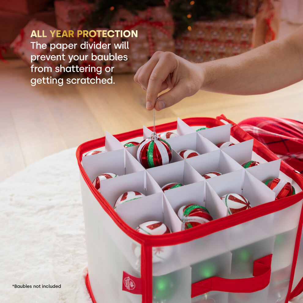 🎅 Christmas Village 64-Bauble Storage Box 🎅