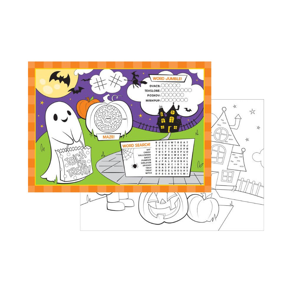 HALLOWEEN ACTIVITY PLACEMATS – PACK OF 8