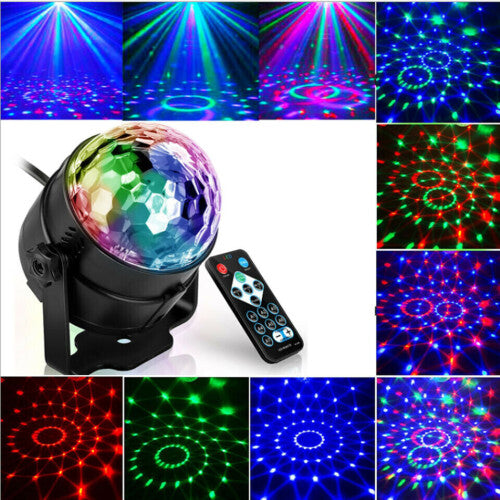 Sound Activated Disco Ball LED Stage Light