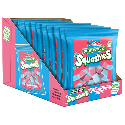 Swizzels Drumstick Squashies Bubblegum Flavour – Multipack (12 x 140g