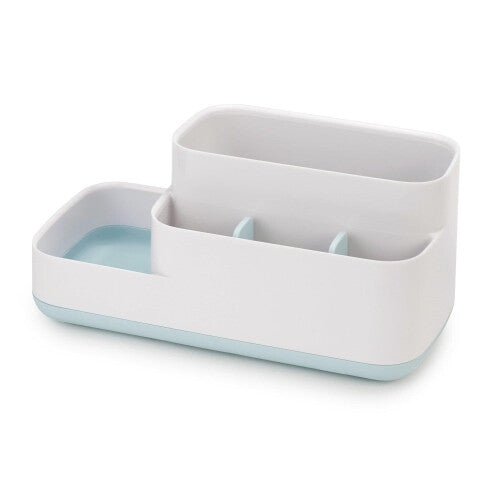 Easy-Store Bathroom Caddy – White/Blue