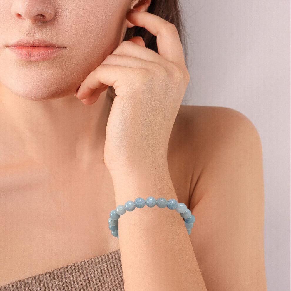Genuine Aquamarine Crystal Bracelet