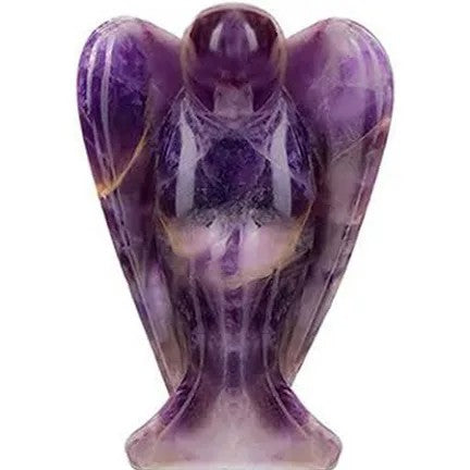 Amethyst Natural Crystal Guardian Angel Statue
