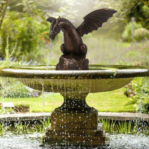 Dragon Water Fountain Garden Statue