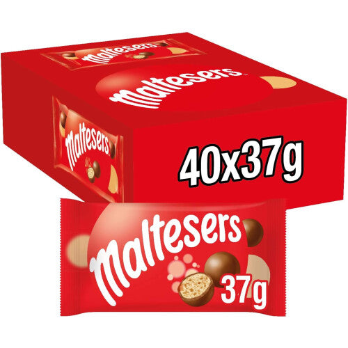 Maltesers Standard Bags – Pack of 40 (37g Each)
