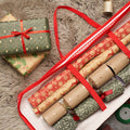 Christmas Nordic Print Wrap Storage Bag – Red