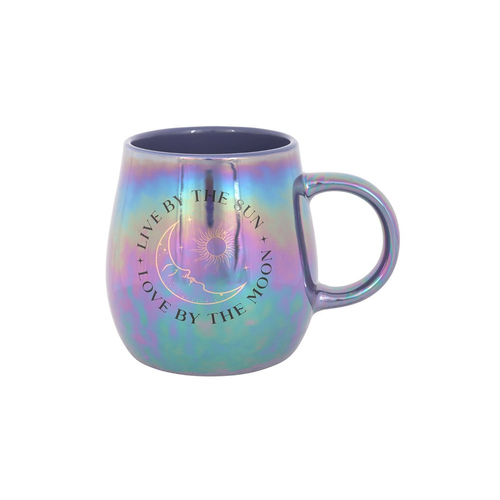 Live by the Sun, Love by the Moon – Iridescent Celestial Mug