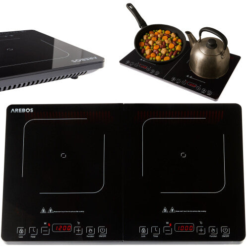 AREBOS Double Induction Hob