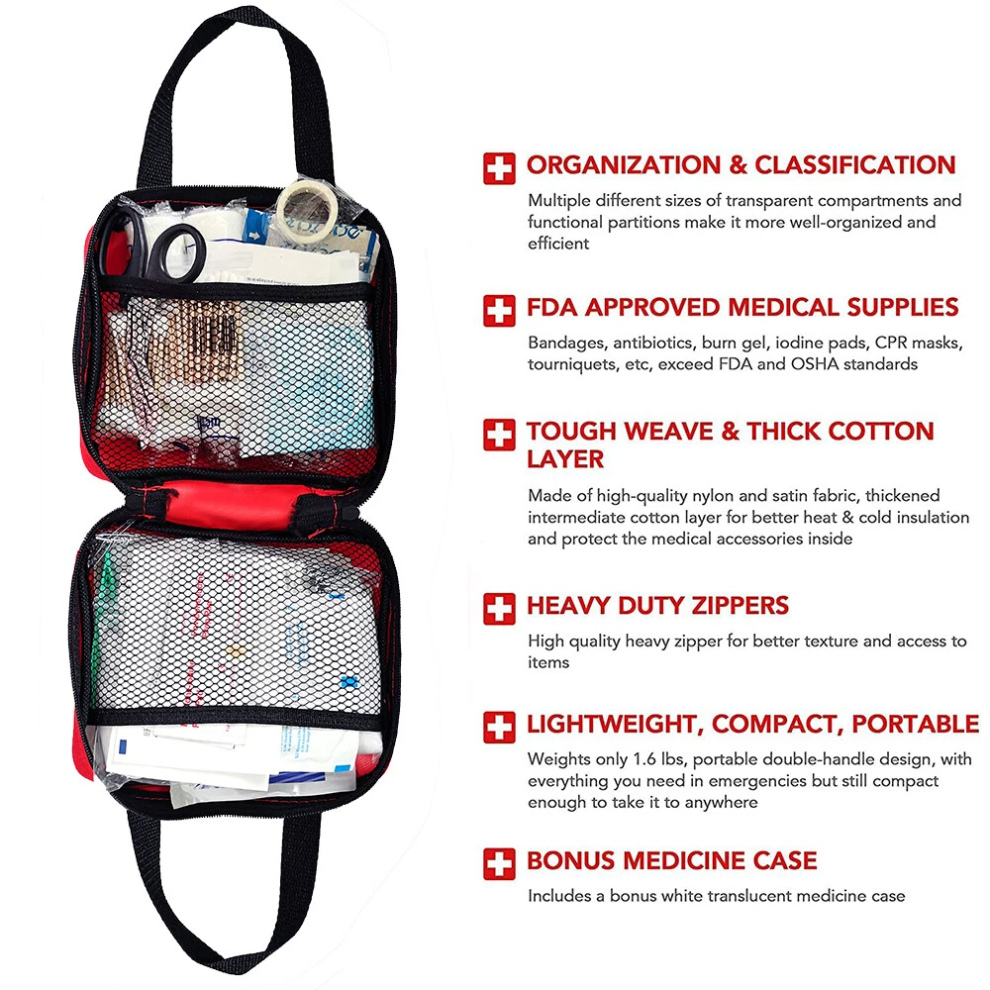391-Piece First Aid Kit Bag