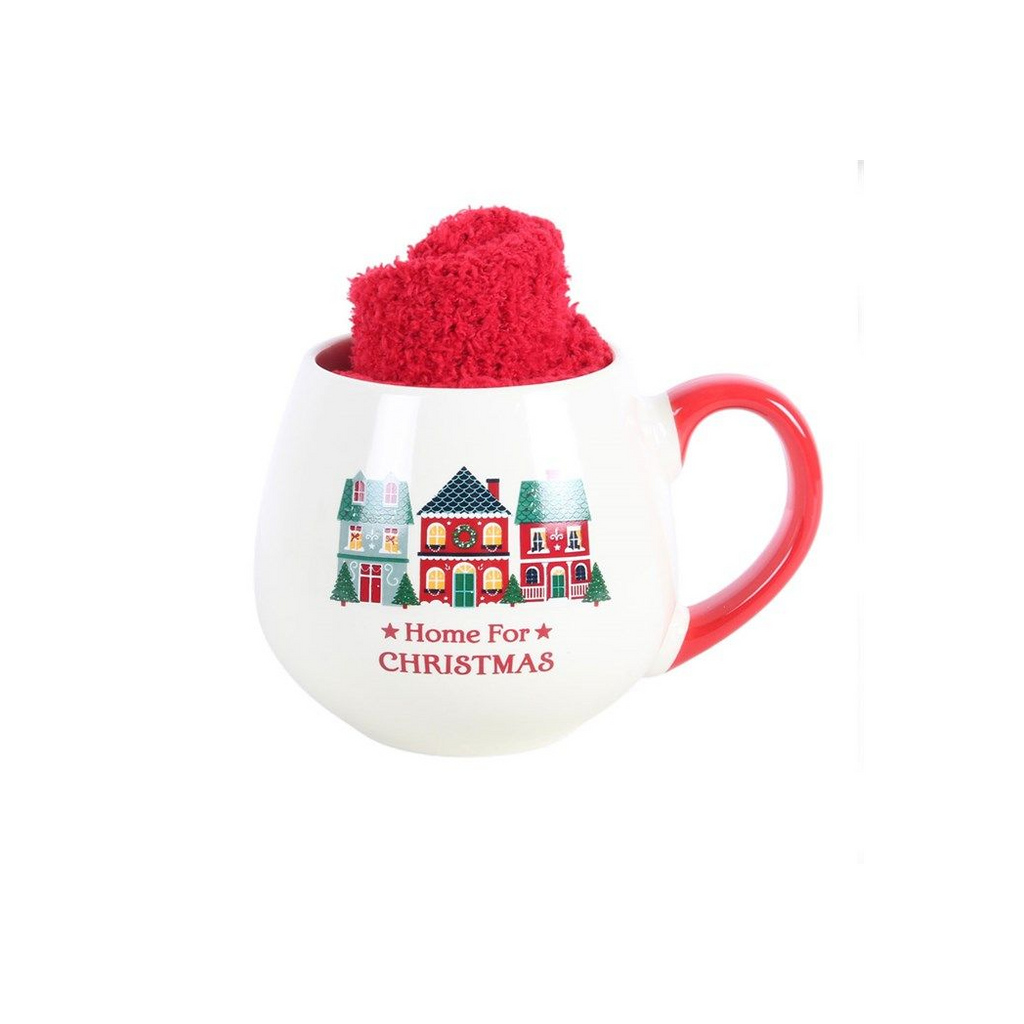 Home for Christmas Mug & Socks Set