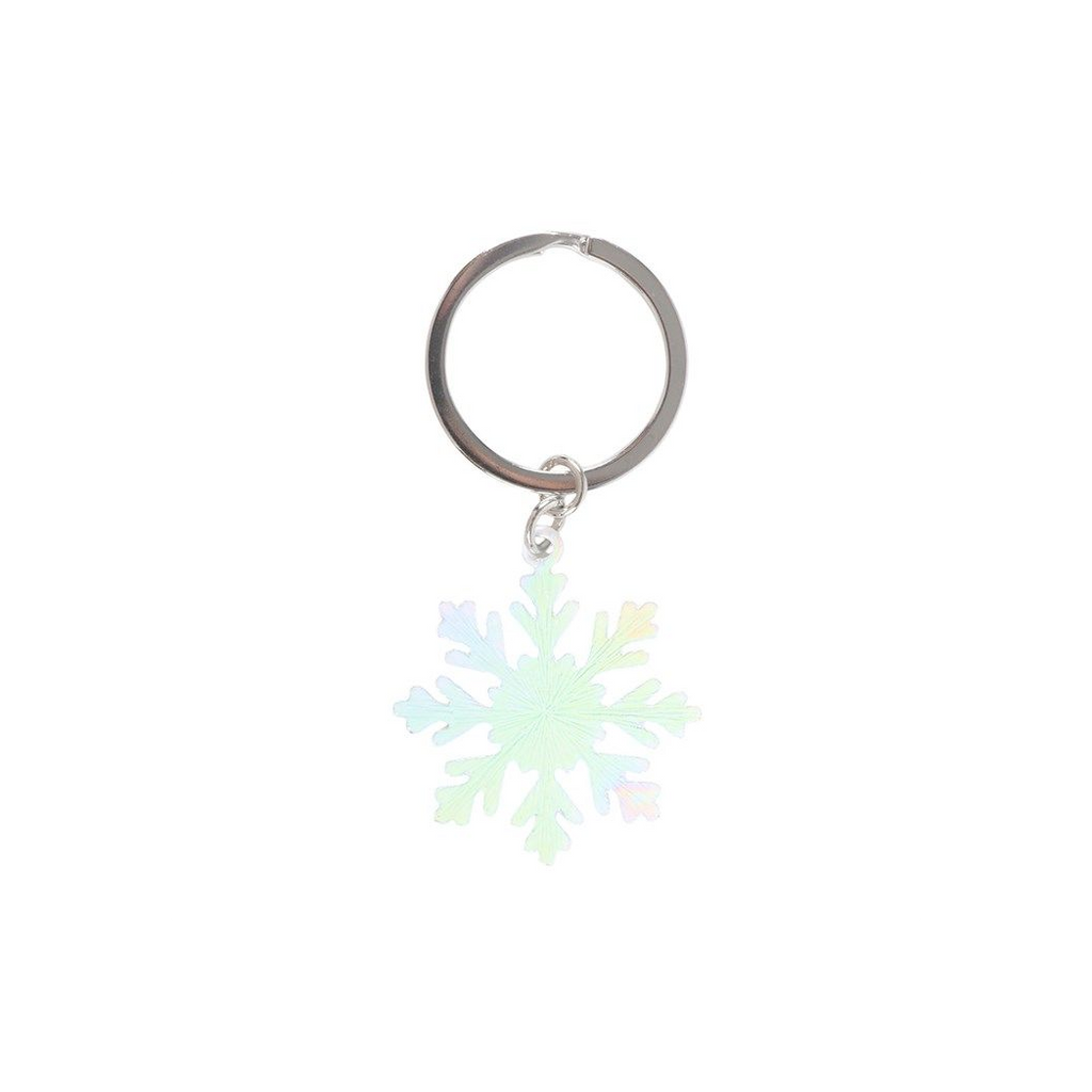 Snow Day Enamel Keyring