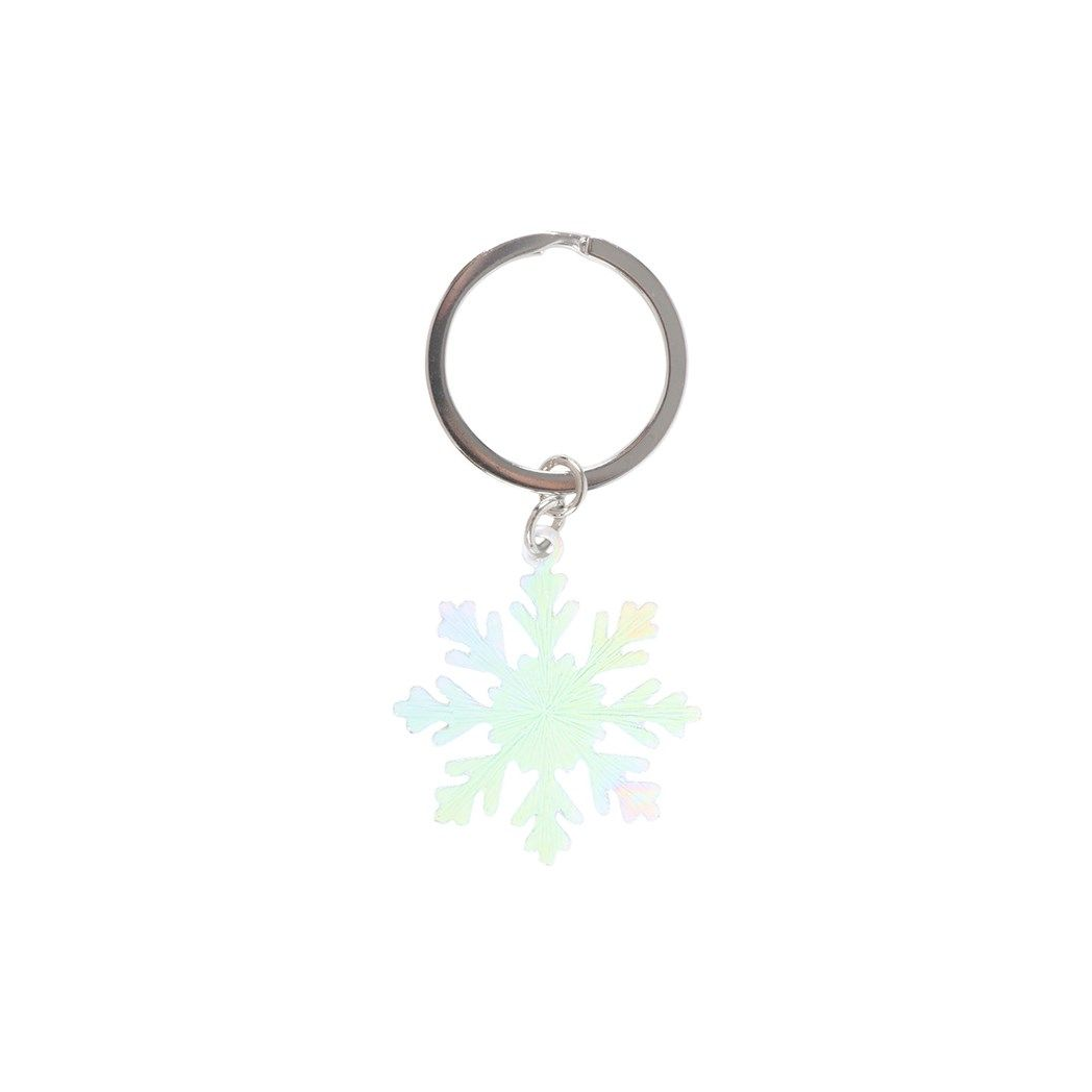Snow Day Enamel Keyring