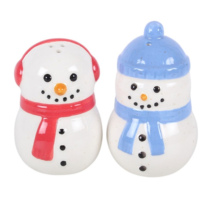 Winter Snowmen Salt & Pepper Shakers