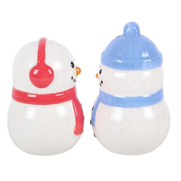 Winter Snowmen Salt & Pepper Shakers