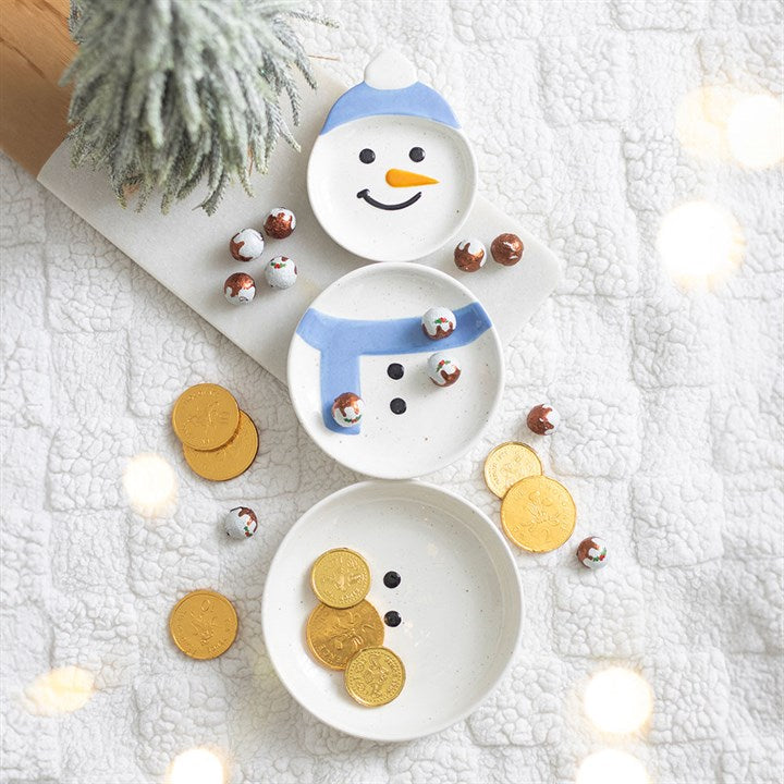 Winter Snowman Stacking Bowls Set