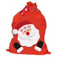 Red Felt Santa Gift Sack with Drawstring