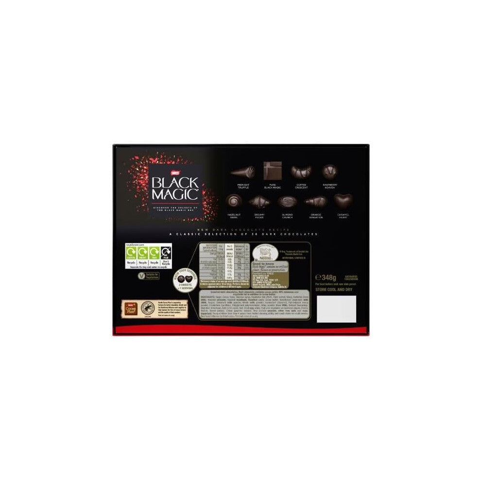 Black Magic Dark Chocolate Collection – Pack of 4 (348g Each)
