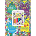 Colour Therapy Anti-Stress Adult Colouring Book Set