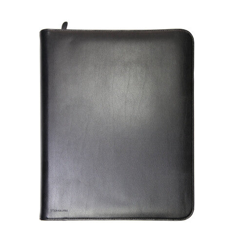 Monolith A4 Leather Conference Folder – Black