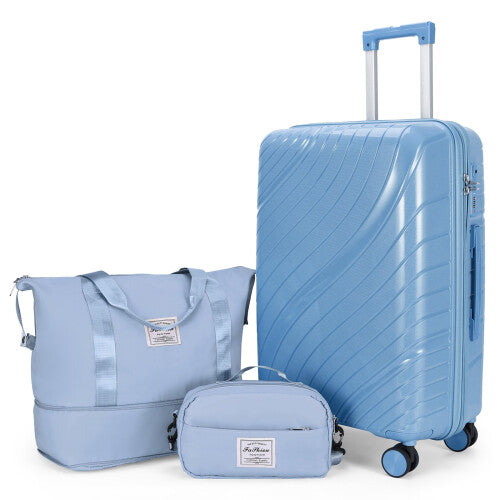 Zimtown 3-Piece Carry-On Luggage Set with TSA Lock
