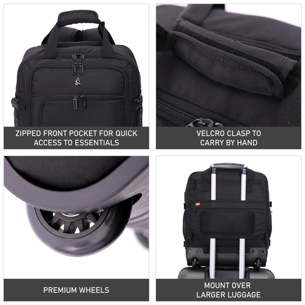 Aerolite Premium 45 × 36 × 20cm EasyJet Trolley Backpack