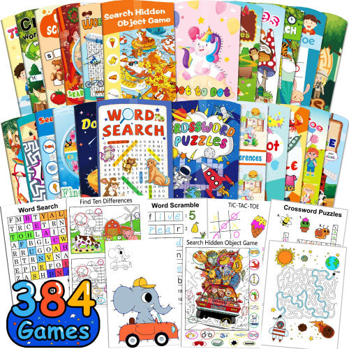 24-Pack Mini Activity Books for Kids