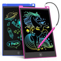 TECJOE 2-Pack LCD Writing Tablets – 10 Inch Colourful Doodle Boards
