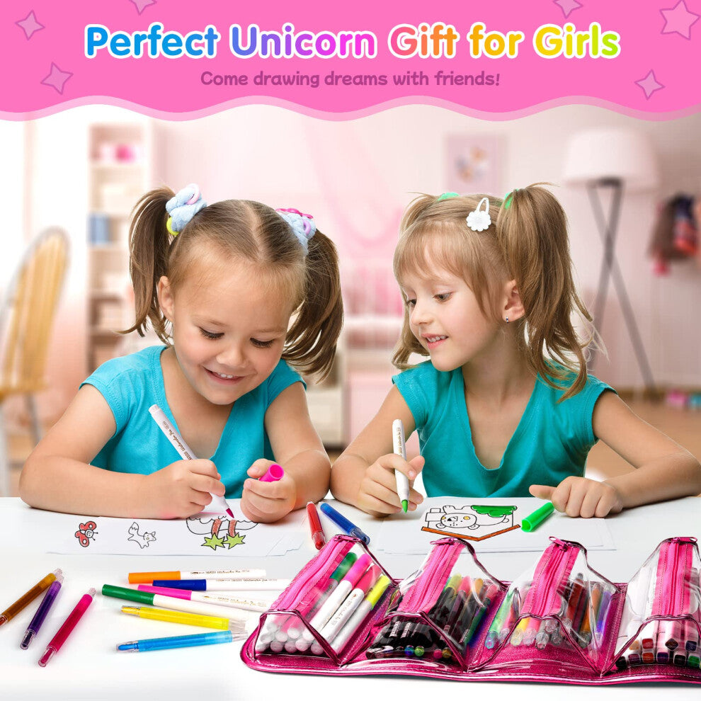 Hot Bee Unicorn Pencil Case Stationery Set