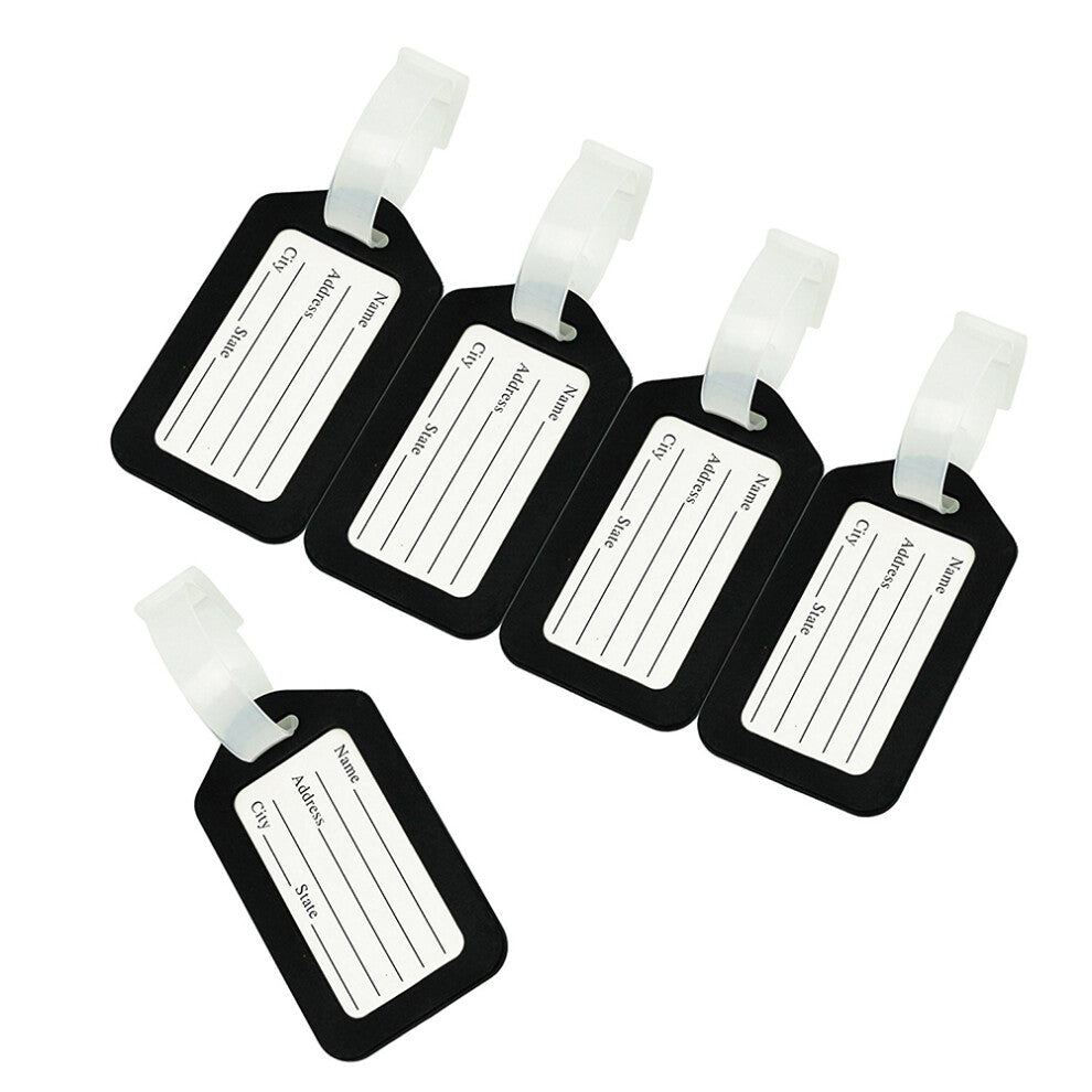 10pcs Luggage Tags – Black