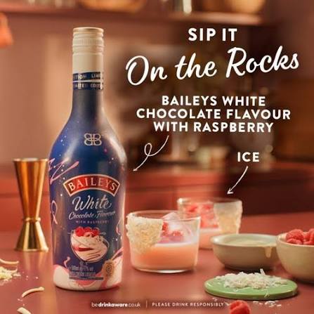 Baileys White Chocolate Flavour with Raspberry