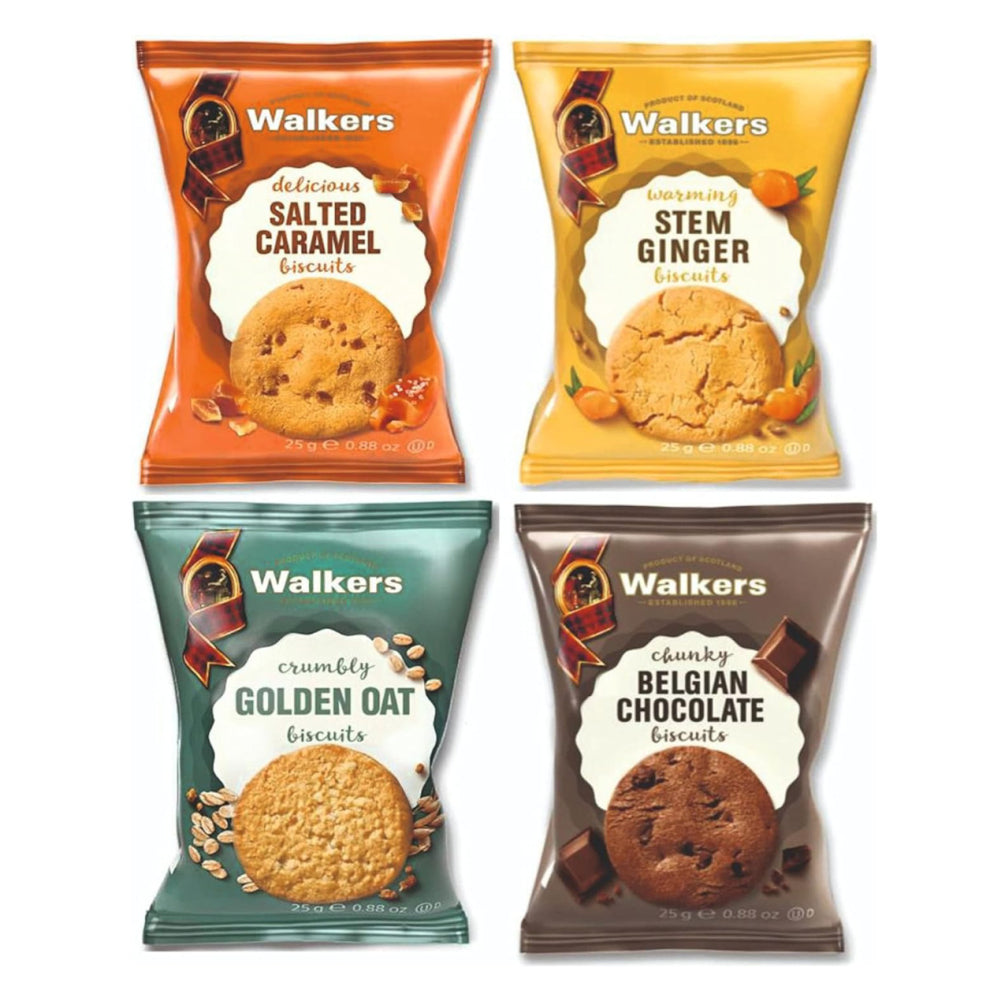 Walkers Assorted Biscuit Mini Packs – 100 x 25g