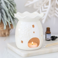 Iridescent Snowflake Oil Burner & Wax Warmer