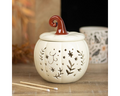 Cream Pumpkin Oil Burner & Wax Warmer