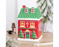 Red Christmas House Oil Burner