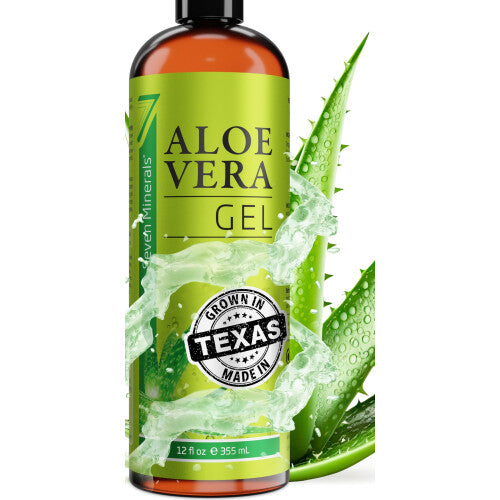 Seven Minerals Aloe Vera Gel – 99% Organic, 355ml