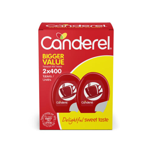 Canderel Low-Calorie Sweetener Tablets – Twin Pack, 800 Tablets