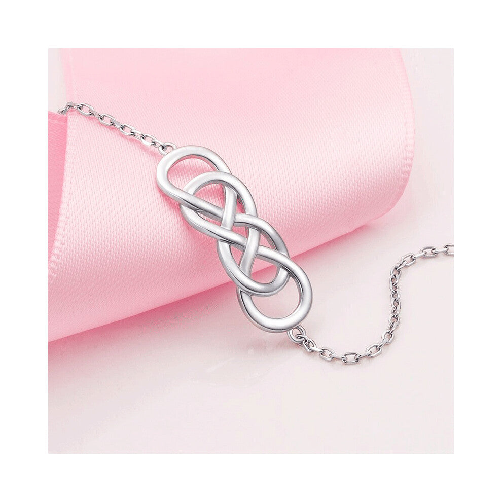 925 Sterling Silver Infinity Celtic Knot Adjustable Bracelet