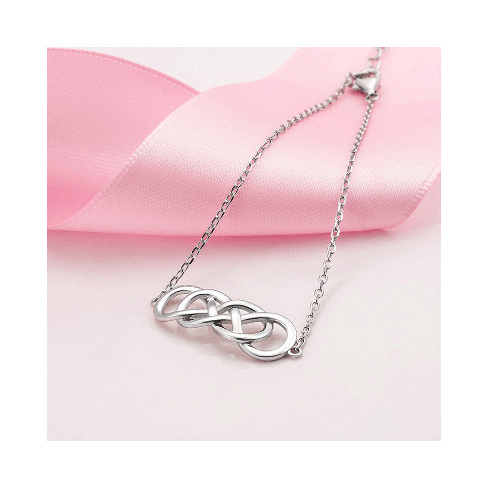 925 Sterling Silver Infinity Celtic Knot Adjustable Bracelet