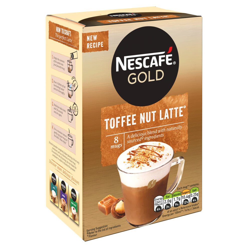 NESCAFÉ Gold Toffee Nut Latte – Pack of 6