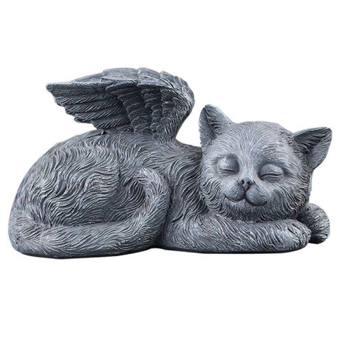 Angel Cat Memorial Statue
