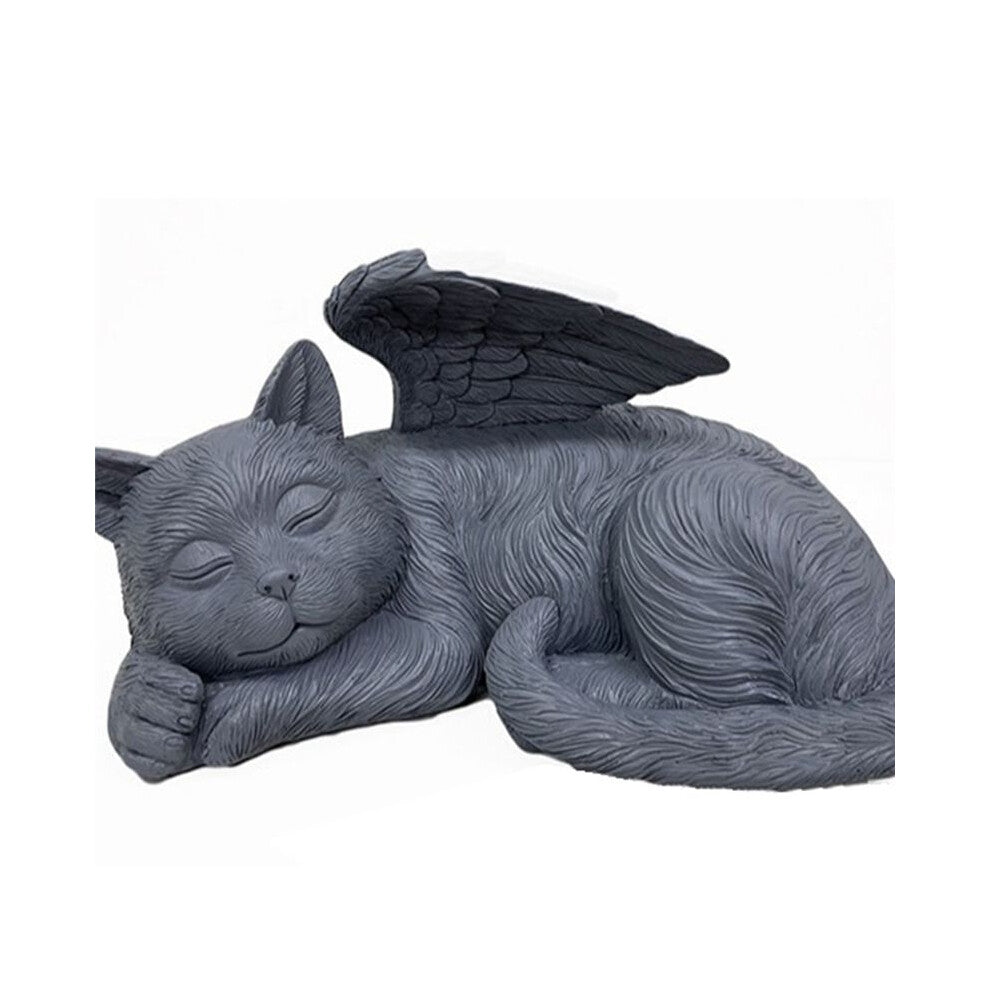 Angel Cat Memorial Statue