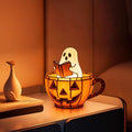 Ghost Reading Book Lamp – Cute Halloween LED Night Light