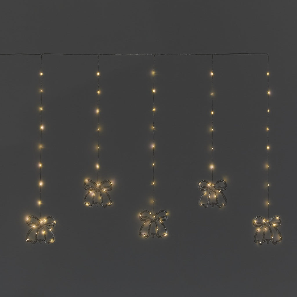 5 PACK BOW LED CURTAIN LIGHTS – £30.00