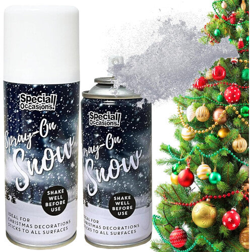 6 x 200ML ARTIFICIAL CHRISTMAS SNOW SPRAY