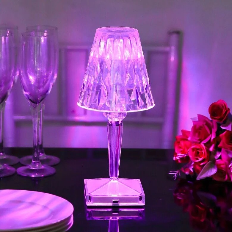 Rechargeable Crystal Touch Lamp With Remote