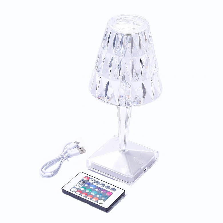 Rechargeable Crystal Touch Lamp With Remote