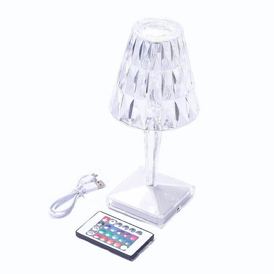 Rechargeable Crystal Touch Lamp With Remote