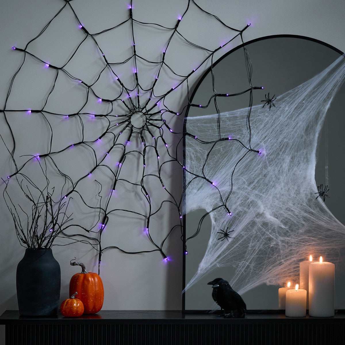 SPIDER WEB LIGHTS – BLACK
